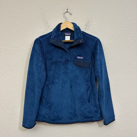 PATAGONIA W's Re-Tool Snap-T Fleece Pullover in Blue - Picture 1 of 7